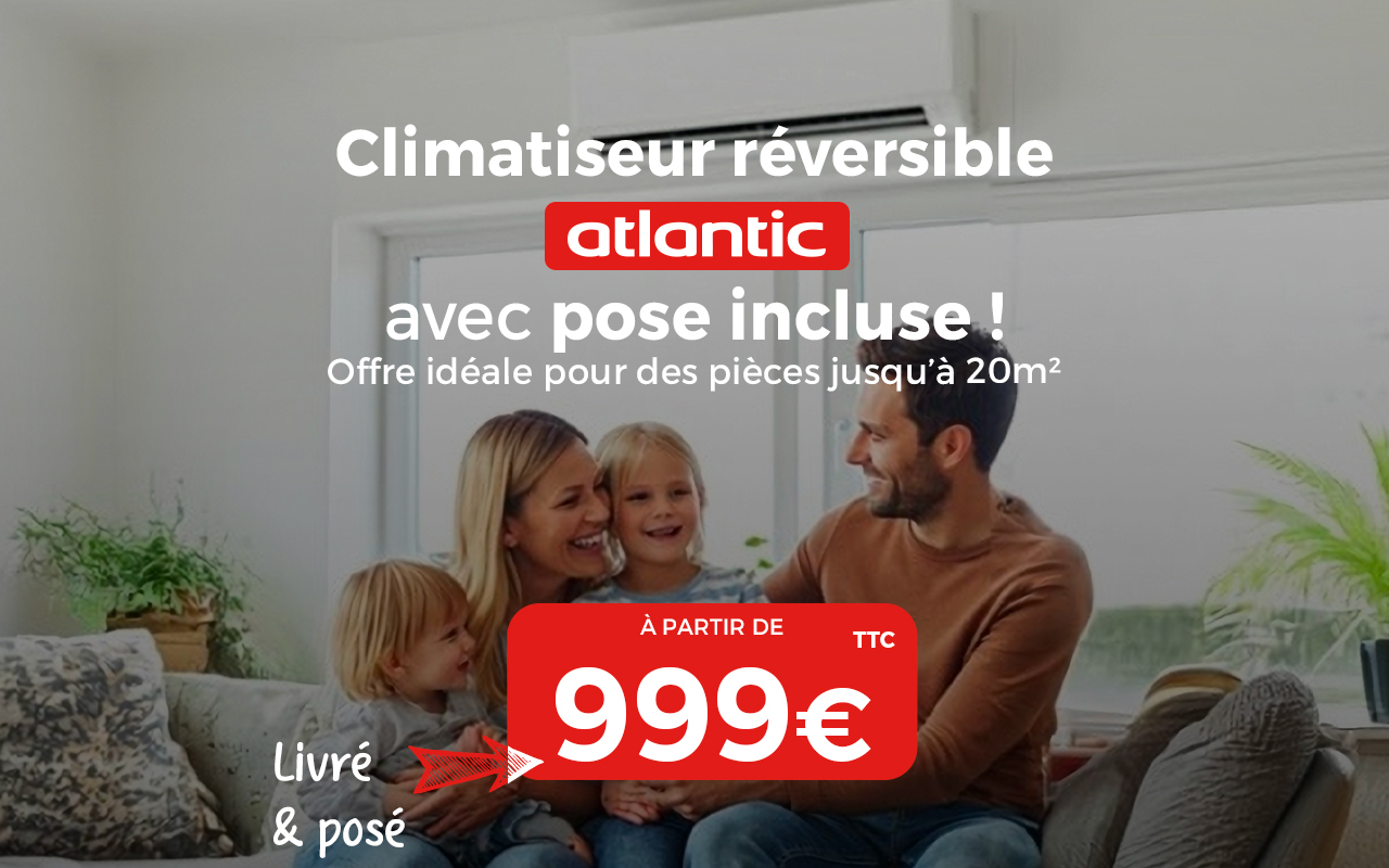 Climatisation Atlantic réversible A+++