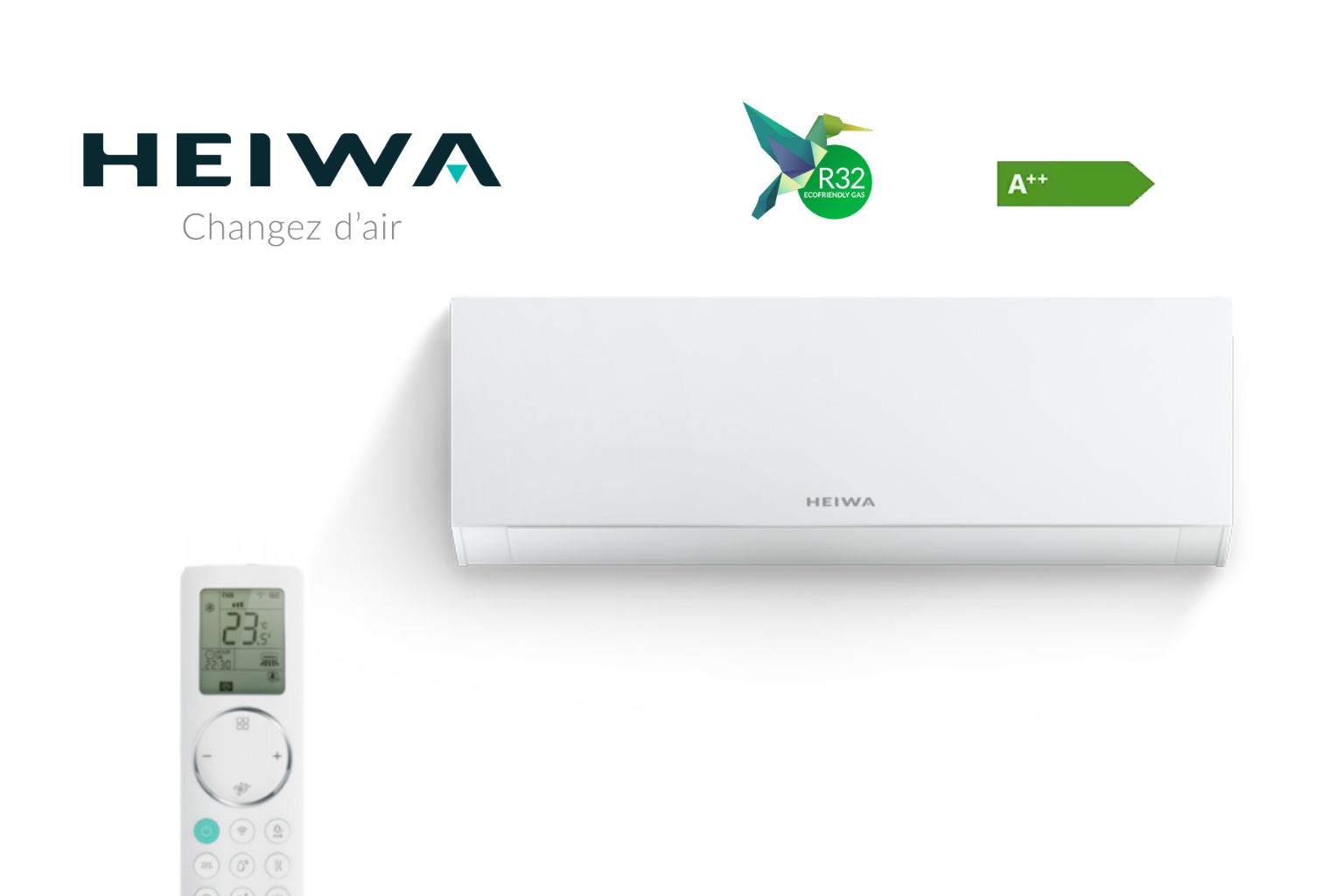Climatisation Heiwa réversible A++